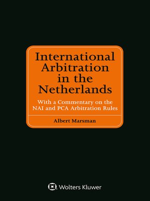 cover image of International Arbitration in the Netherlands